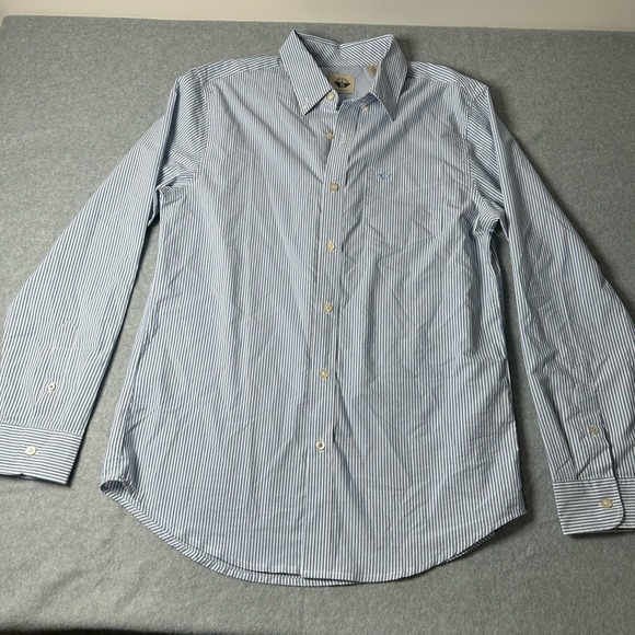 Dockers Other - Dockers‎ Mens Classic Fit Blue White Striped Long Sleeve Button Down Shirt M